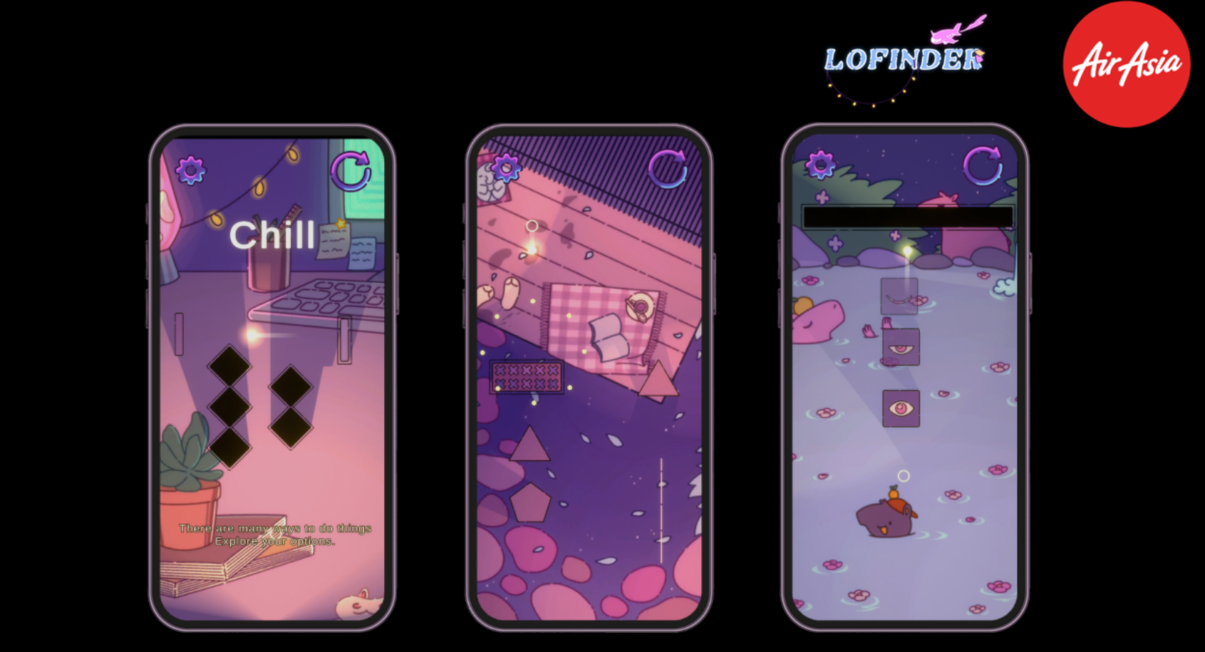 LOFINDER, an AirAsia brand gamification minigame developed by Hidden Chest Studio